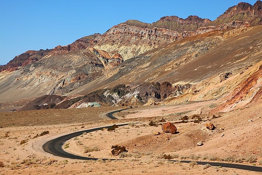 Death Valley Scenic Byway in California, via 