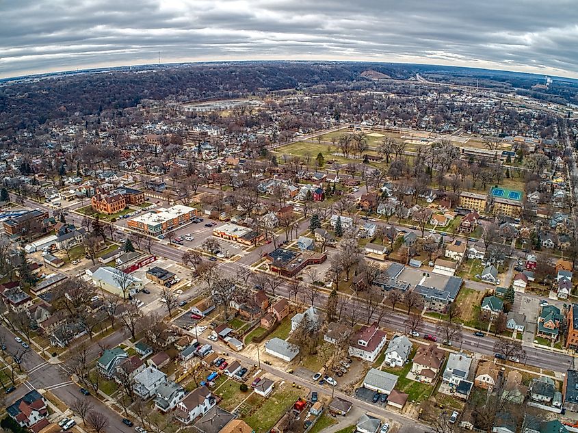 Mankato, Minnesota with a university