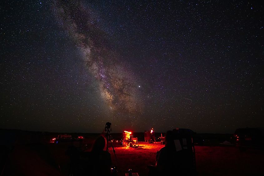 Stargazers at Merritt Reservoir State Recreation Area in Nebraska.