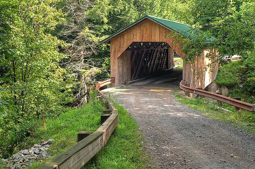 West Hill Covered Bridge in Montgomery, Vermont