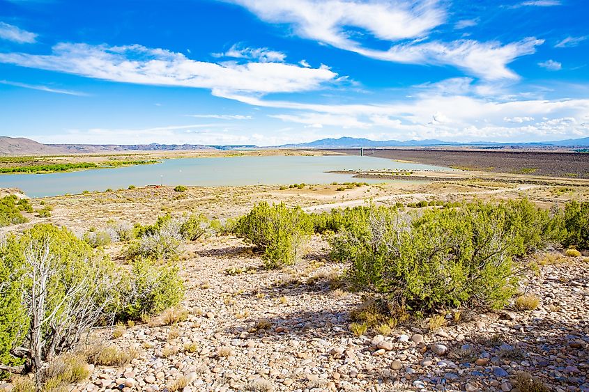 Cochiti Lake in New Mexico.