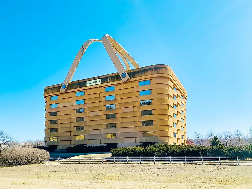 View of The Basket Building in Ohio.