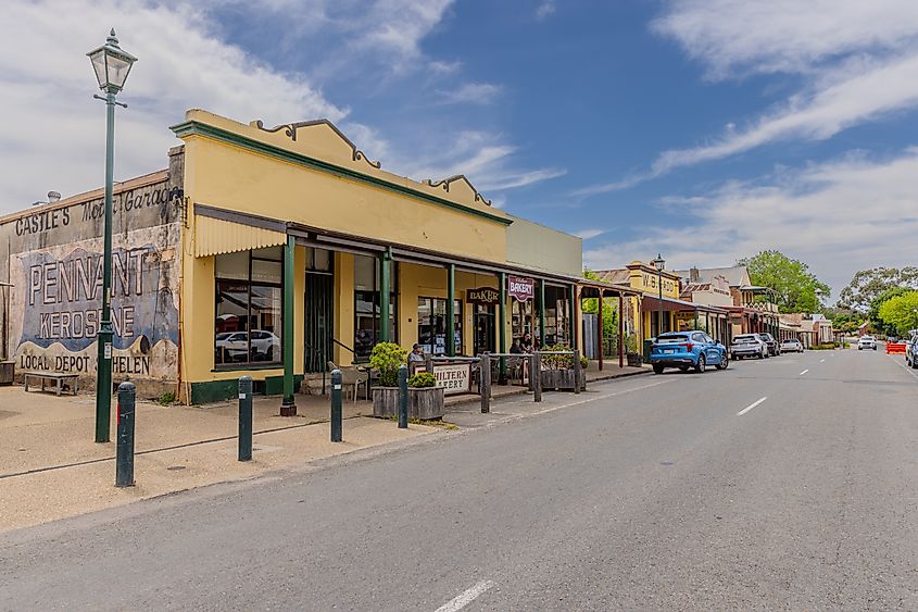 Main street in Chiltern, Victoria