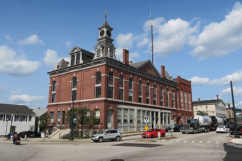 Milford Town Hall in Milford, New Hampshire
