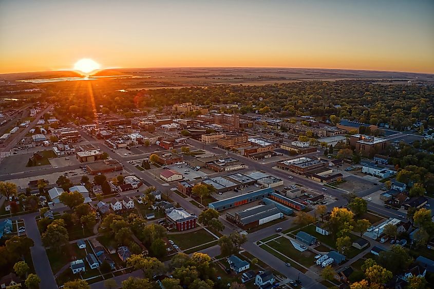 Morning in Huron, South Dakota.