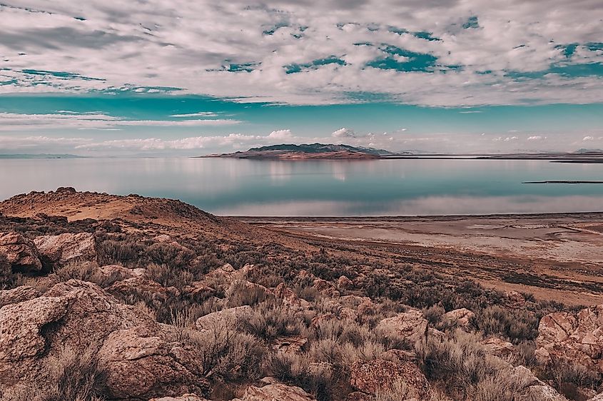 Great Salt Lake in Utah.