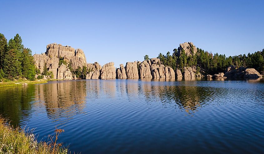 Sylvan Lake in Custer State Park, in the Black Hills of South Dakota