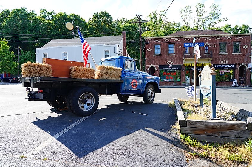 View of downtown Bernardsville, New Jersey.