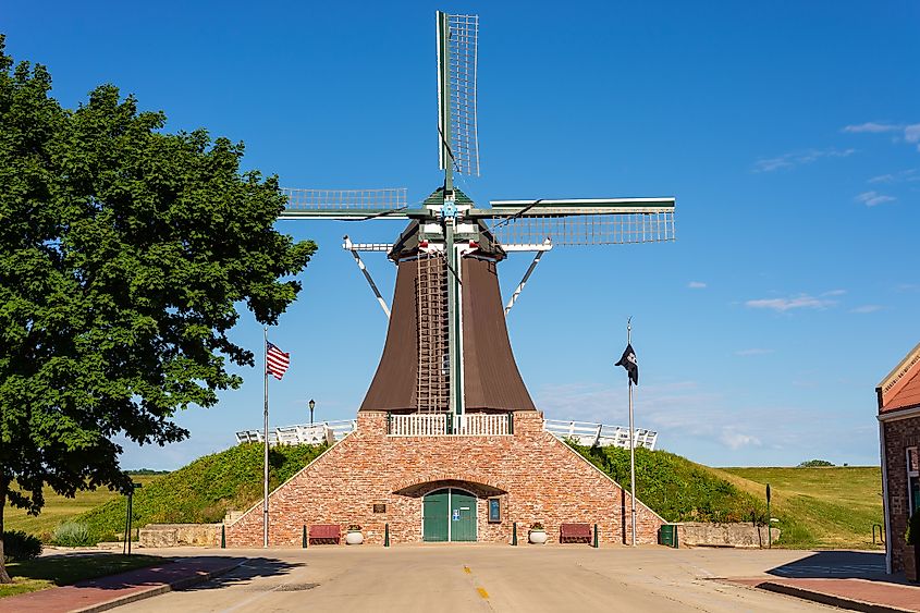 The De Immigrant Windmill in Fulton, Illinois.