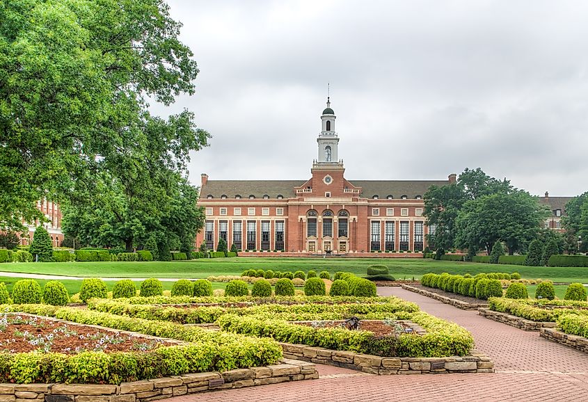 Edmon Low Library on the OSU campus in Stillwater.