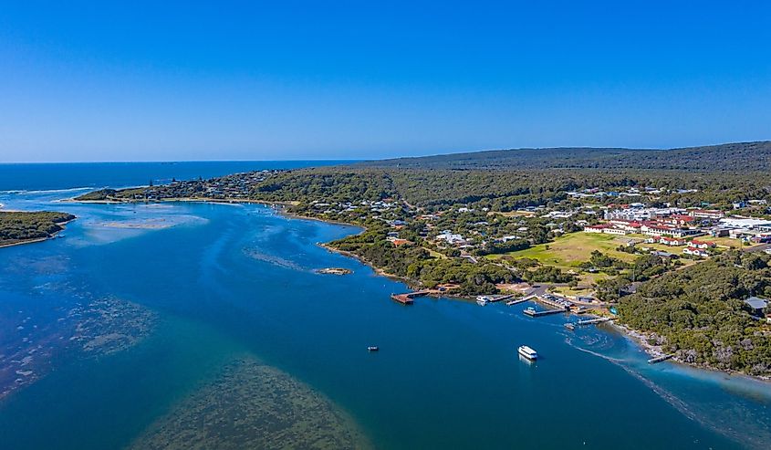 Aerial view of Augusta in Australia