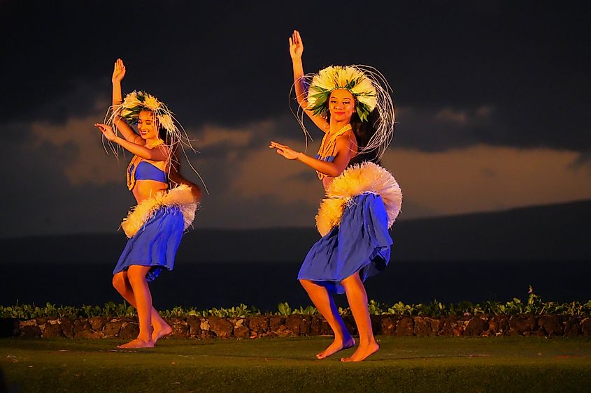 Traditional performers in Wailea, Hawaii.