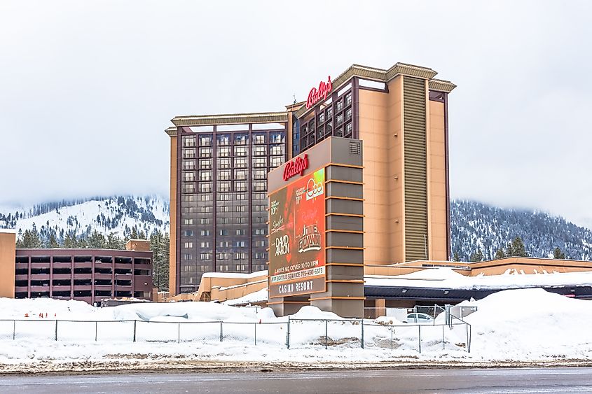 Bally's Lake Tahoe hotel and casino in Stateline, Nevada. 