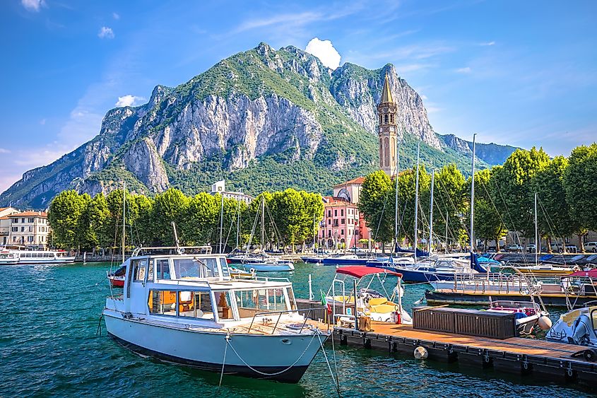 Town of Lecco on Como Lake, Italy (Credit: xbrchx via Shutterstock)