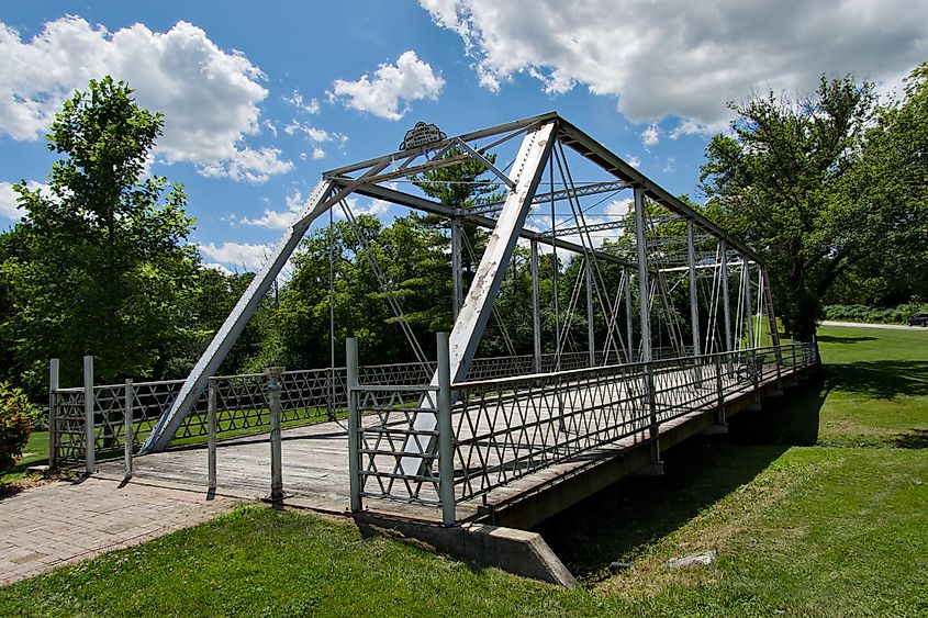 An Iron Bridge in Grafton, Wisconsin.