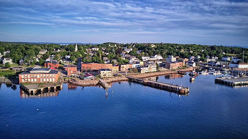 Eastport, Maine, and Perry, neighboring towns along Maine's Bold Coast.