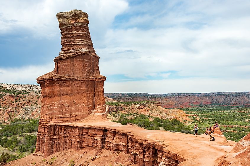 Palo Duro Lighthouse at Palo Duro Canyon State Park, located in the Texas Panhandle , USA.