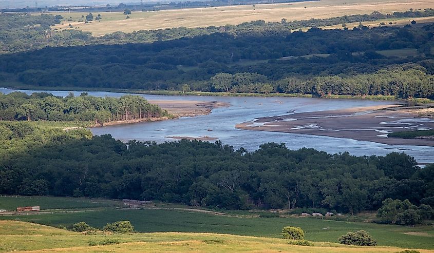 Niobrara National Scenic River in Nebraska summer times