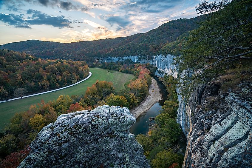 View of Kyles Landing near Ponca in Arkansas.