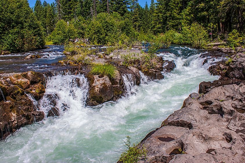 The Rogue River Gorge in Prospect, Oregon.