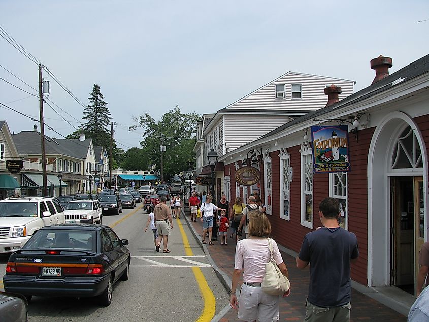 Dock Square in Kennebunkport, Maine.