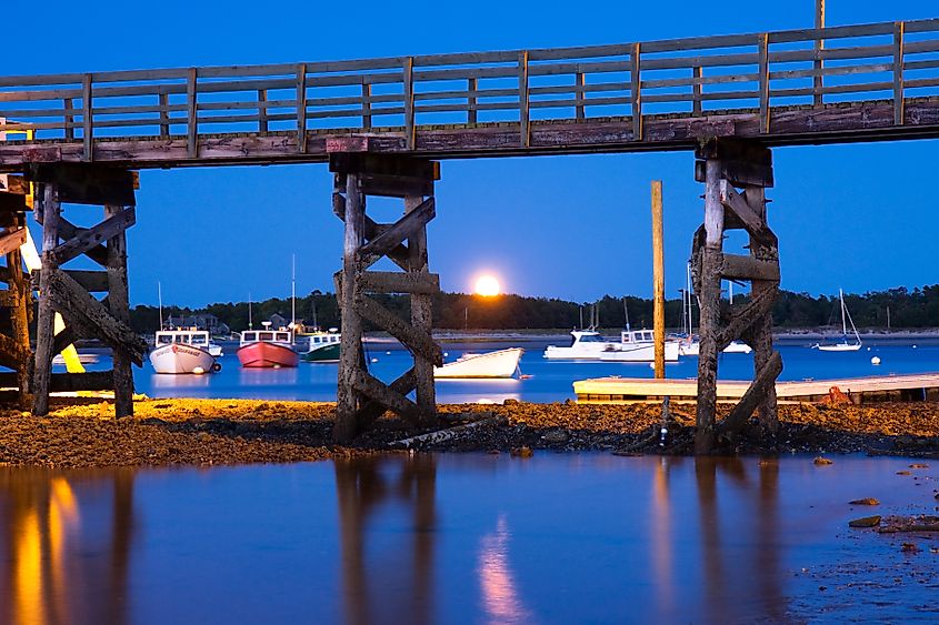 Scarborough, Maine, at sunset.