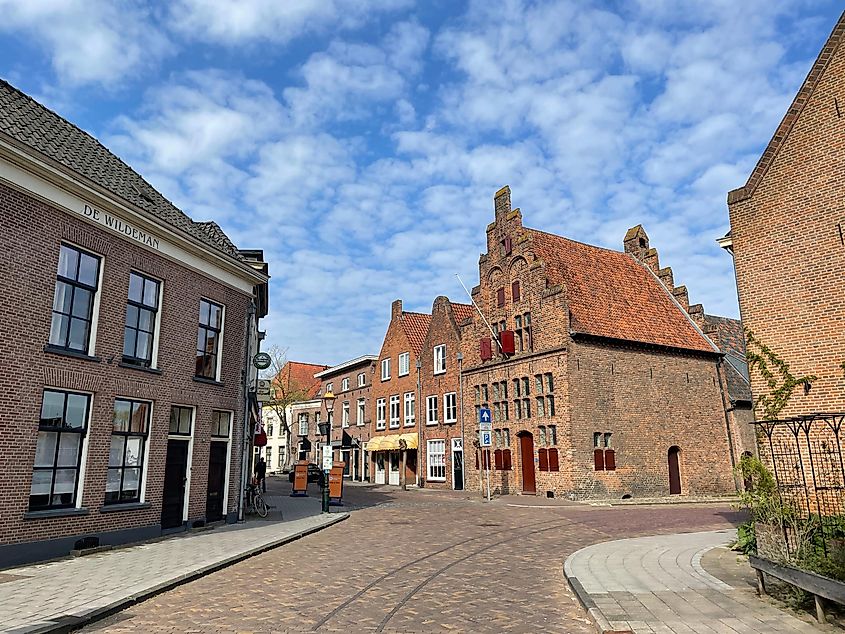 Old town of Doesburg, the Netherlands.