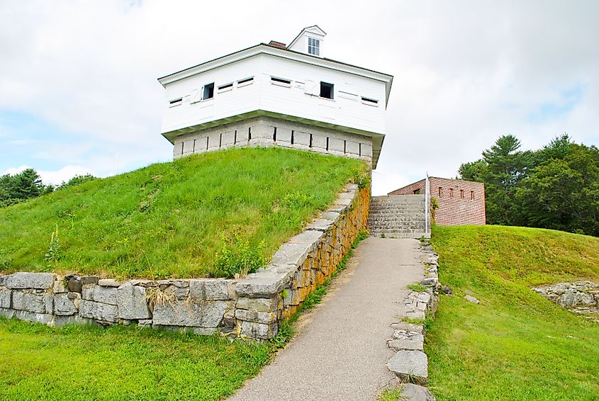 Fort McClary located along the southern coast of Maine at Kittery Point.