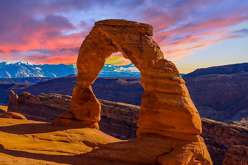 Sunset at Arches National Park