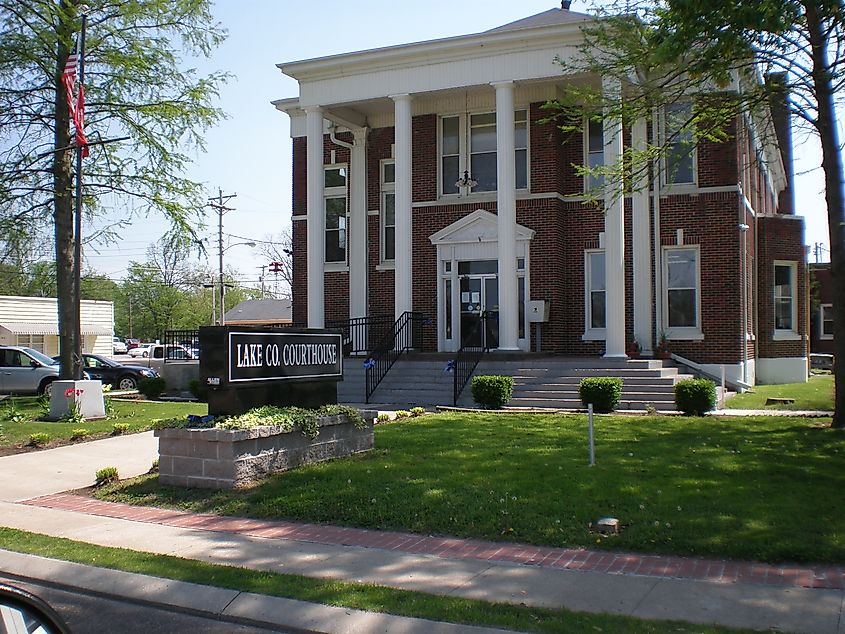 The Lake County Courthouse in Tiptonville, Tennessee.