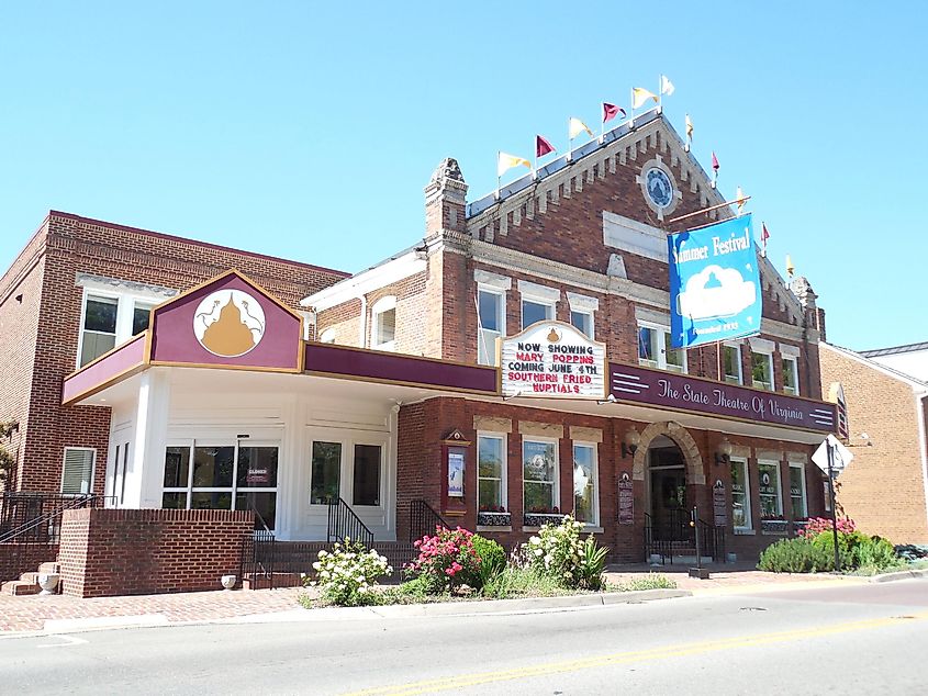 The historical Barter Theatre in Abingdon, Virginia