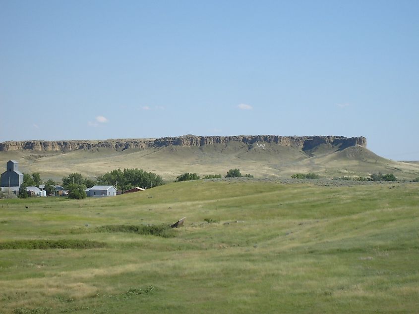 Rimrocks just south of Winnett, MT. By J.B. Chandler