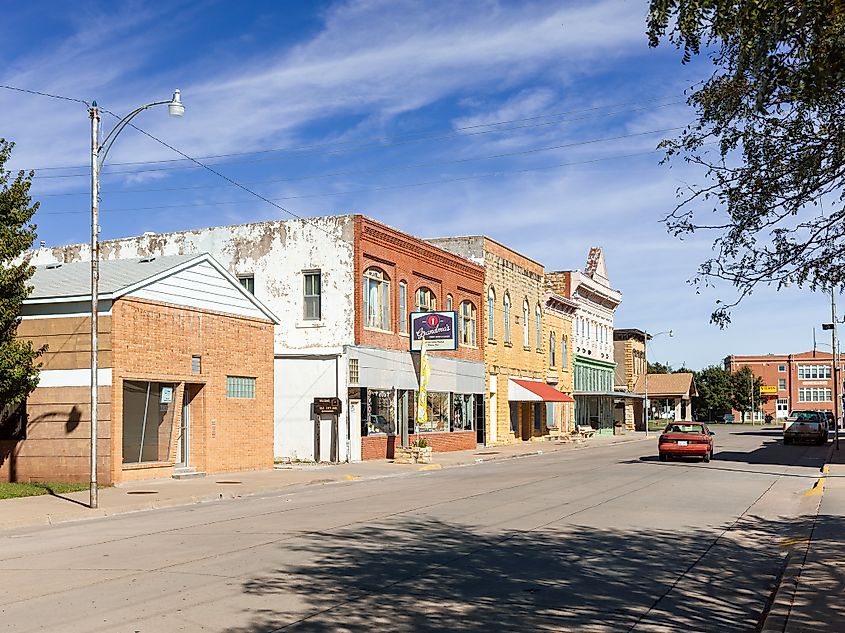 Downtown Wilson, Kansas.