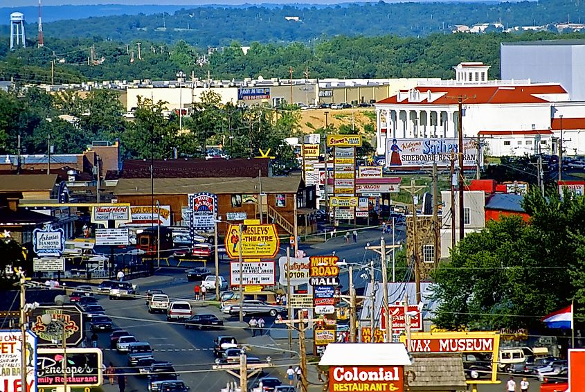 The main strip at Branson, Missouri.