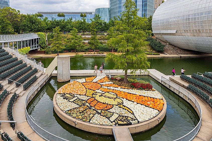 Pumpkinville event at Myriad Botanical Gardens, Oklahoma.