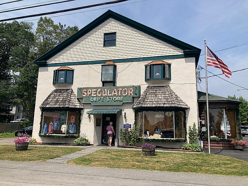 Speculator Department Store in Speculator, New York.