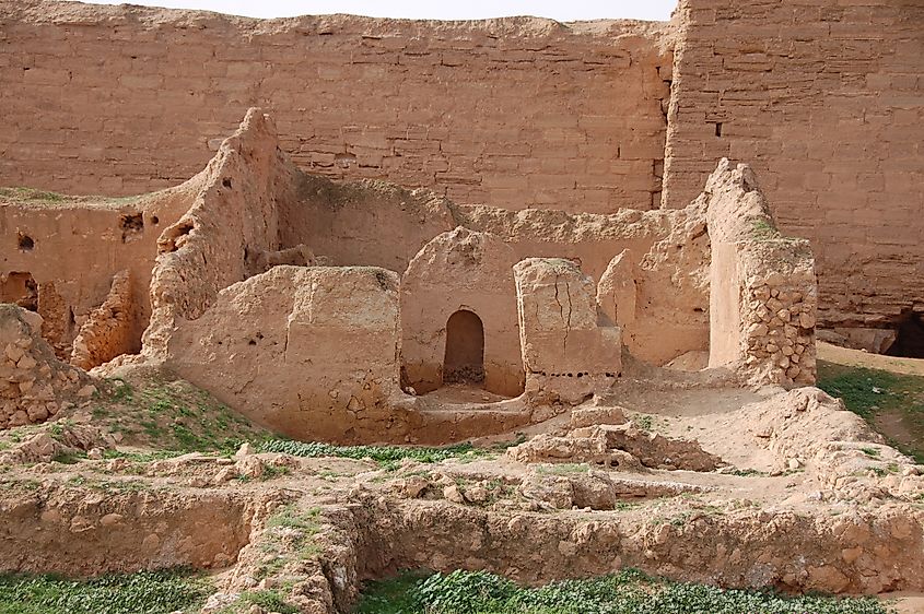 Dura Europos, an ancient city in Syria, is located on the banks of the Euphrates River.