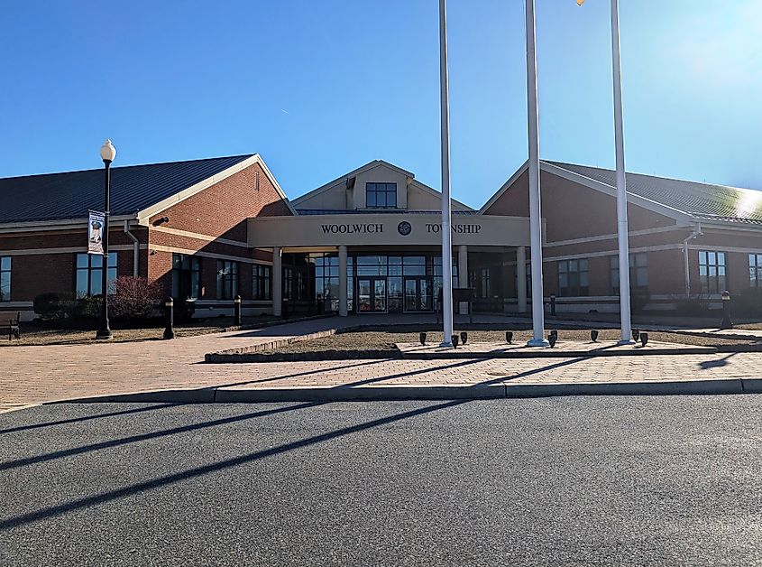 Photo of the Woolwich Township, New Jersey municipal building.