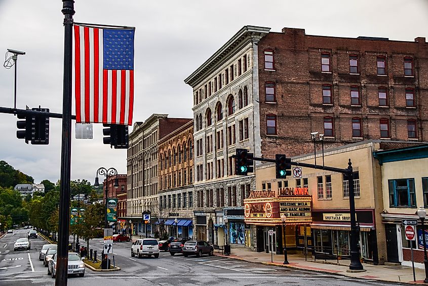 Downtown North Adams, Massachusetts.
