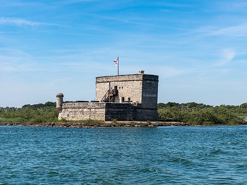 Fort Matanzas National Monument in St. Augustine, Florida. 