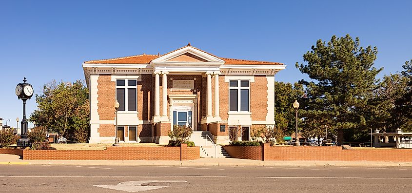 The Historic 1909 Carnegie Library in Perry, Oklahoma, USA (Editorial credit: Roberto Galan / Shutterstock.com)