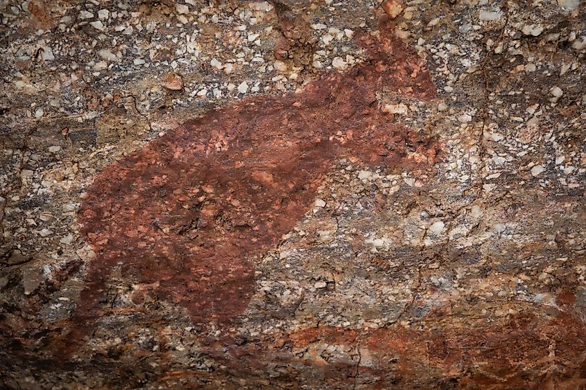 Aboriginal depiction of a kangaroo.