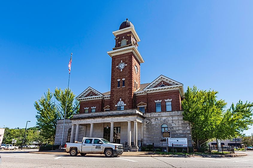 Historic Butler County Courthouse in Greenville, Alabama, built in 1903.