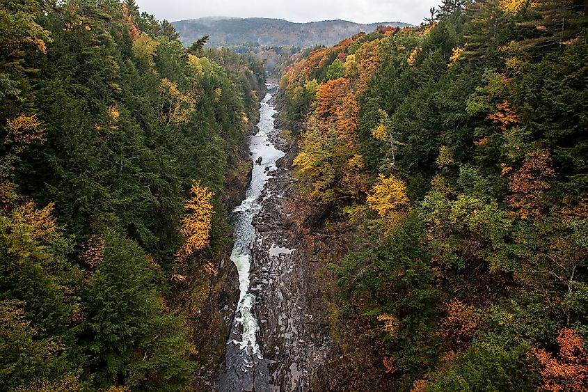 The Quechee Gorge in Vermont.