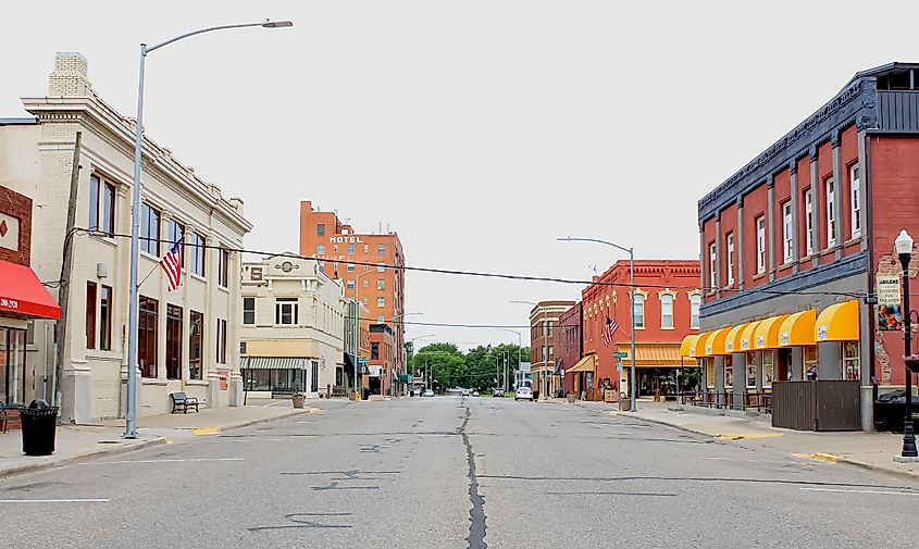 Downtown Abilene, Kansas.