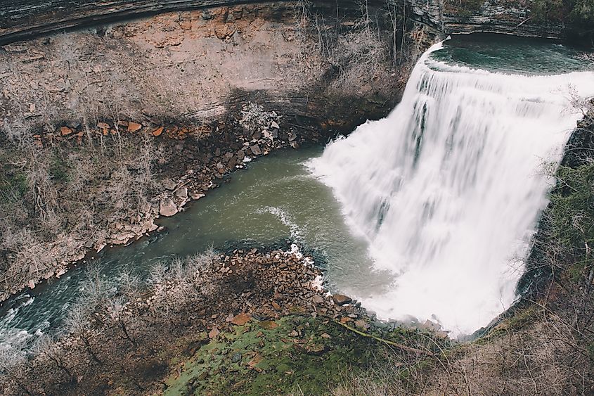 Burgess Falls near Cookeville, Tennessee.