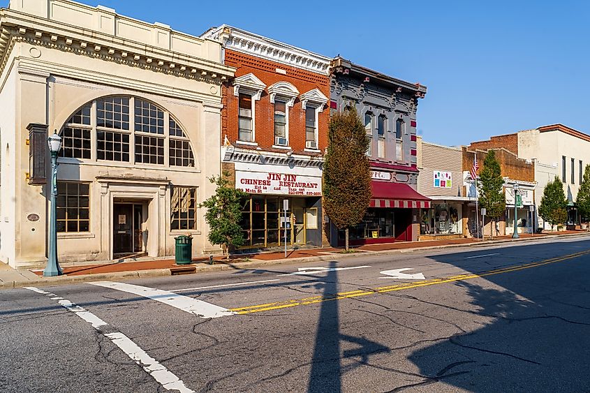 Downtown Tarboro in North Carolina.