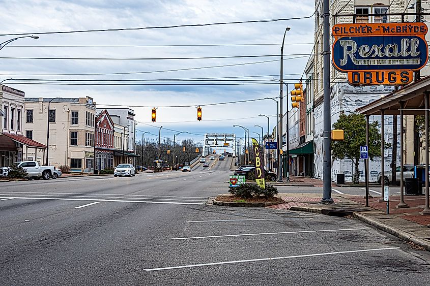 Broad Street in Selma, Alabama.