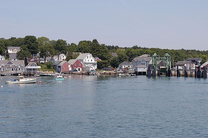 The harbor in North Haven, Maine.