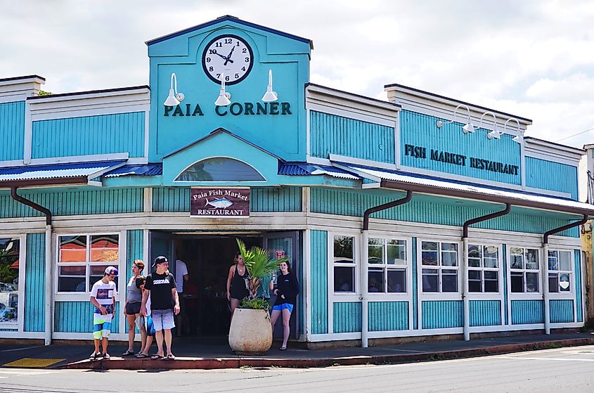 Paia Corner in the town of Paia, Maui.